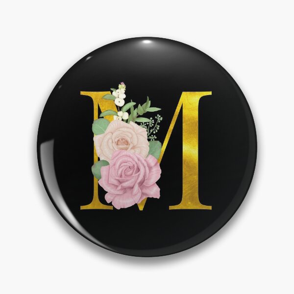 Item preview, Gold Floral Letter M | Wedding Letters designed and sold by SerendipityNow.