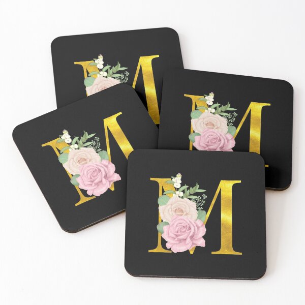Item preview, Gold Floral Letter M | Wedding Letters designed and sold by SerendipityNow.