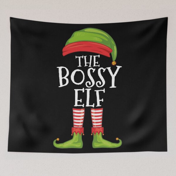 Item preview, The Bossy Elf Funny Christmas Matching Gift designed and sold by OdmiDesign.