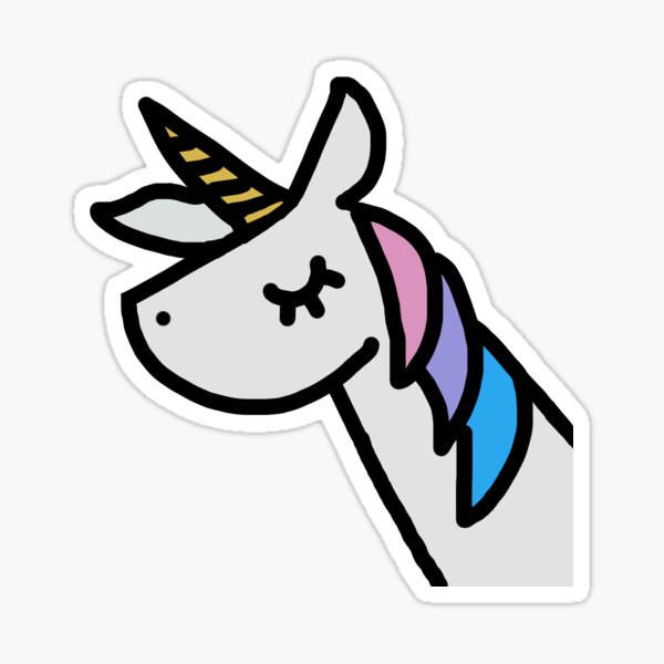 unicorn printable stickers redbubble