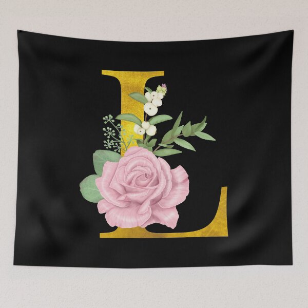 Item preview, Gold Floral Letter L | Wedding Letters designed and sold by SerendipityNow.