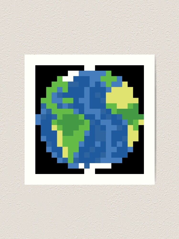 Planet Earth Pixel Art