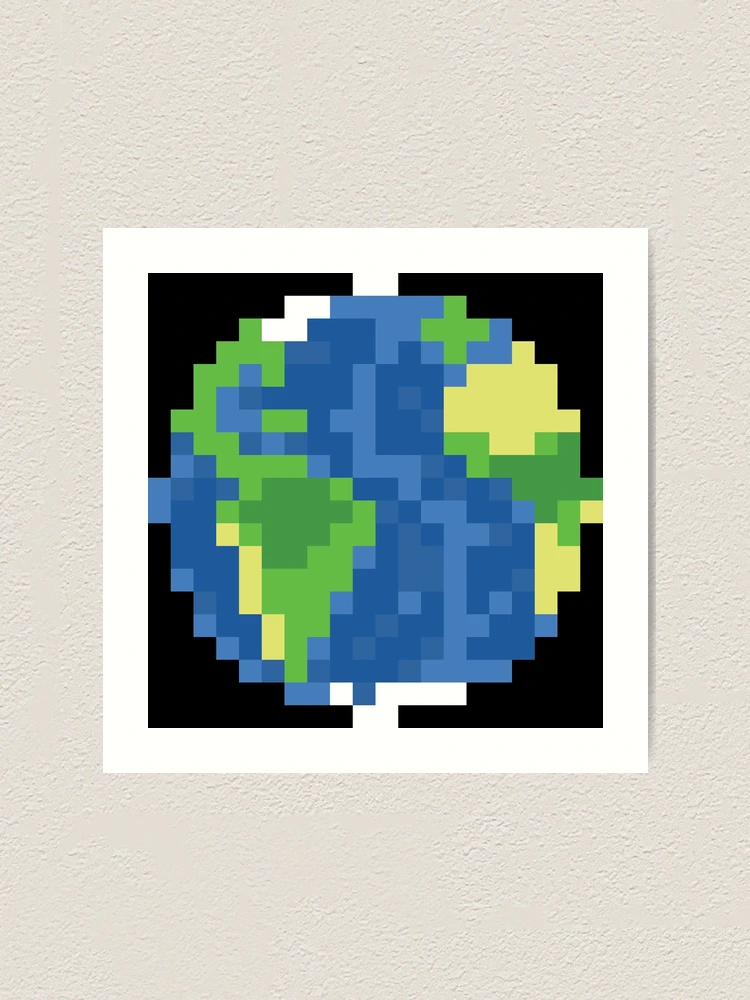 絵画 Earth Pixel Art Earth for Earth Day : r/PixelArt