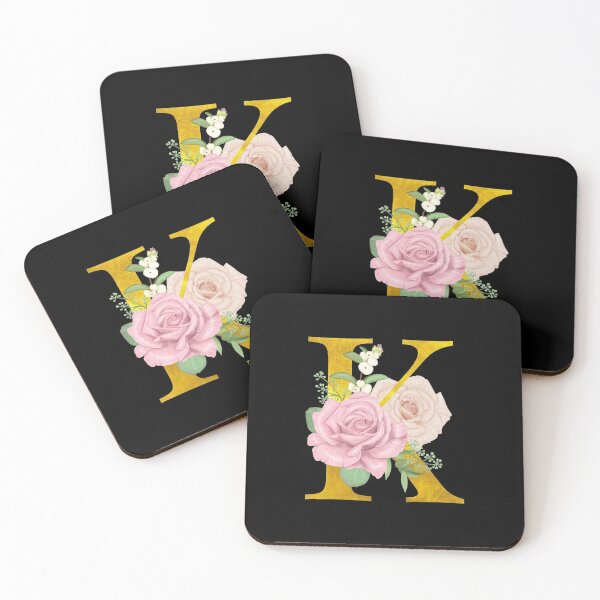 Item preview, Gold Floral Letter K | Wedding Letters designed and sold by SerendipityNow.