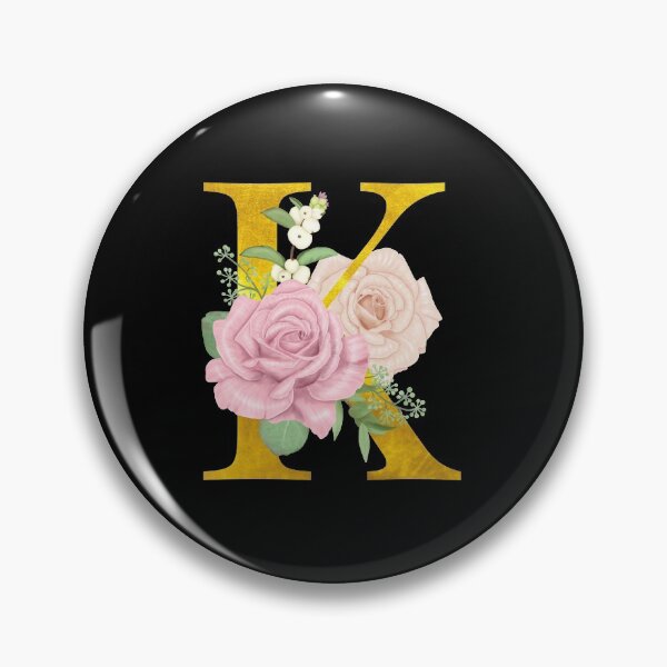 Item preview, Gold Floral Letter K | Wedding Letters designed and sold by SerendipityNow.