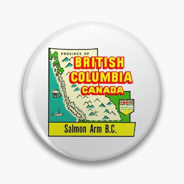 Item preview, Salmon Arm BC Vintage Travel Decal designed and sold by hilda74.
