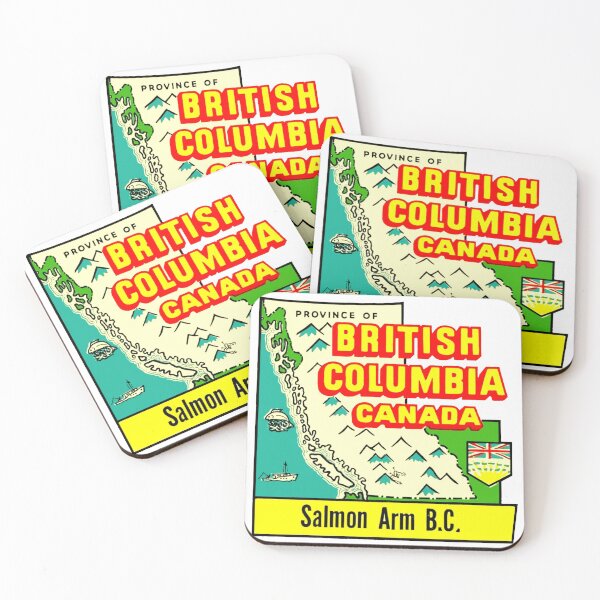 Item preview, Salmon Arm BC Vintage Travel Decal designed and sold by hilda74.