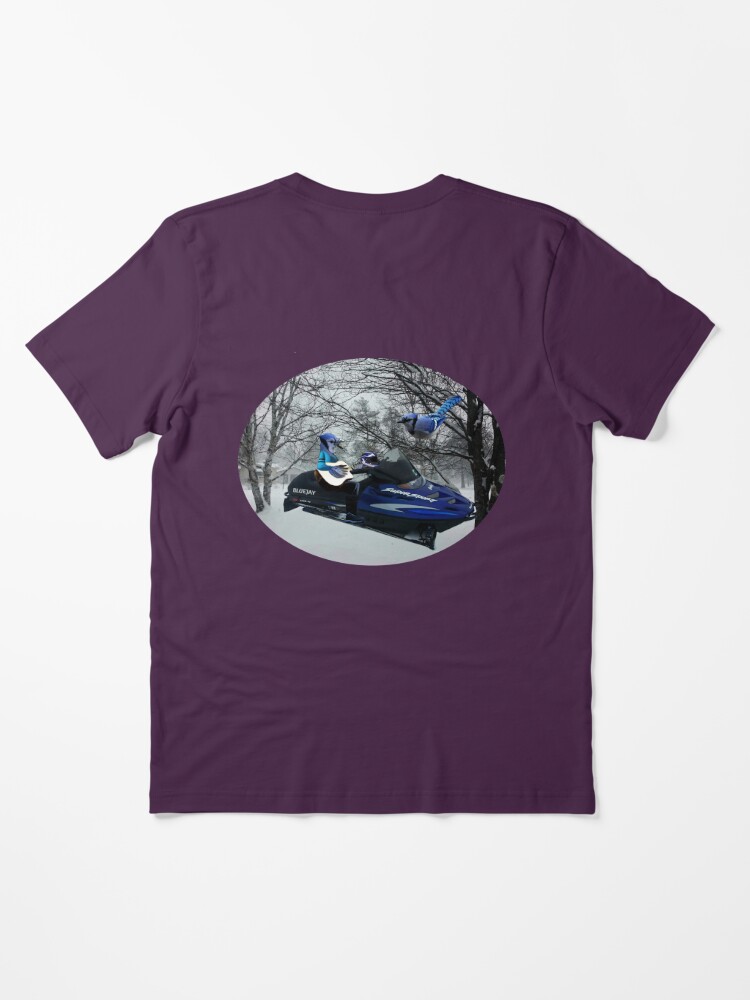 BLUE JAY ON ON SKI-DOO-- PLAYS GUITAR SERENADES MATE --VARIOUS FUN BLUE  JAYS APPAREL Essential T-Shirt for Sale by ✿✿ Bonita ✿✿ ђєℓℓσ