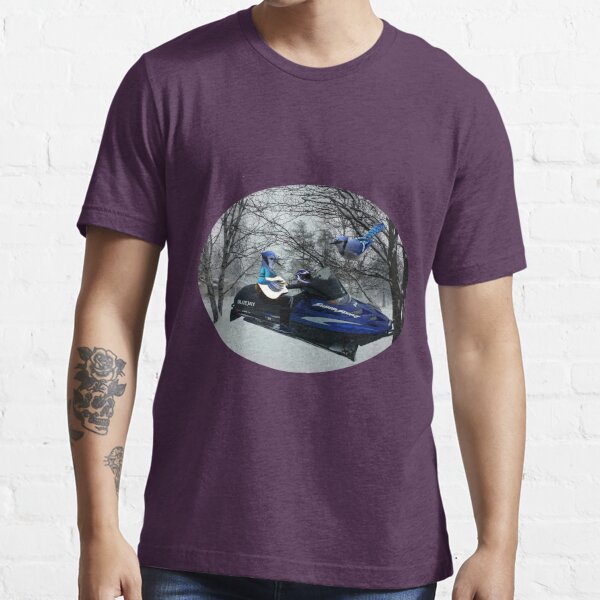 BLUE JAY ON ON SKI-DOO-- PLAYS GUITAR SERENADES MATE --VARIOUS FUN BLUE  JAYS APPAREL Essential T-Shirt for Sale by ✿✿ Bonita ✿✿ ђєℓℓσ