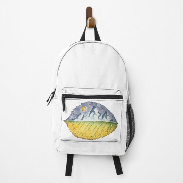 Item preview, Watercolor Mountains Autumn / Light / Watercolor Mountain Leaf / Autumn Leaf / Fall / Mountains / Realistic / Night Sky / Stars / Sticker designed and sold by AnnaWander.