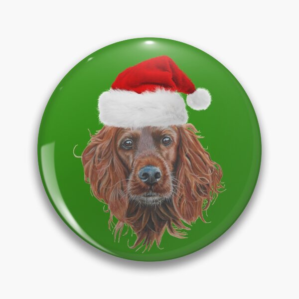 Item preview, Christmas Irish Setter designed and sold by cathyscreations.