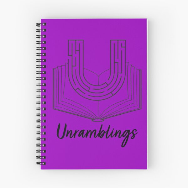 Item preview, Unramblings Logo - Black on Purple designed and sold by Unramblings.