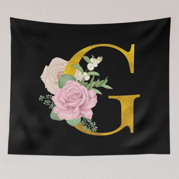 Item preview, Gold Floral Letter G | Wedding Letters designed and sold by SerendipityNow.