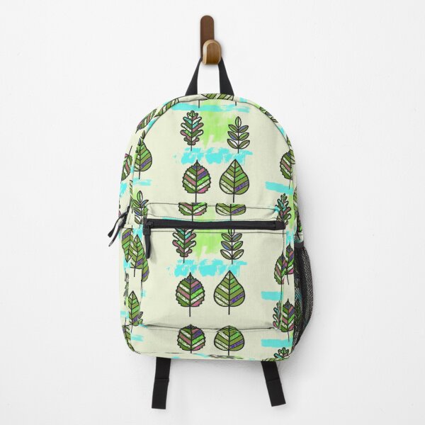 Item preview, Funky leaves on cream designed and sold by FerretSteph.