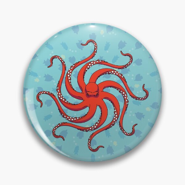 Item preview, Hypnotic Octopus Red & Fish designed and sold by Vorgus.