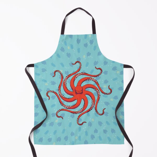 Aperçu de l'œuvre Hypnotic Octopus Red & Fish créée et vendue par Vorgus.
