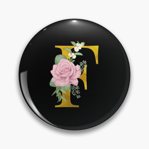 Item preview, Gold Floral Letter F | Wedding Letters designed and sold by SerendipityNow.