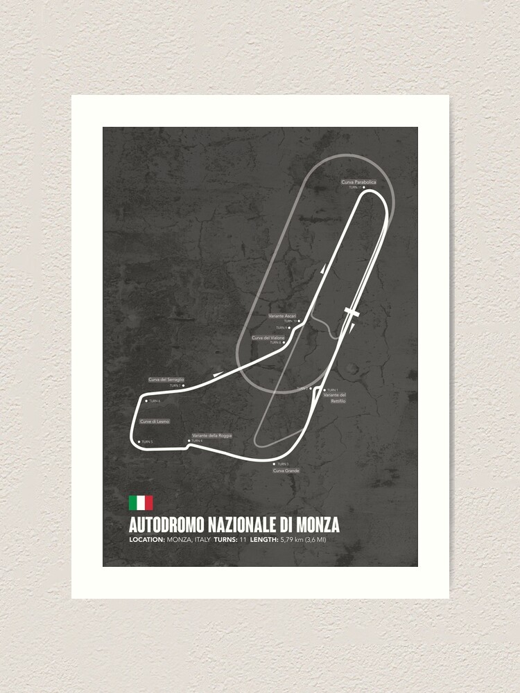 Monza Circuit -Racetrack Map