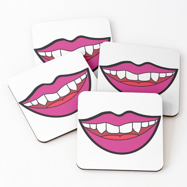 Item preview, vampire animated cartoon mouth smile designed and sold by millafrlan.