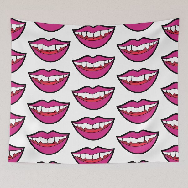 Item preview, vampire animated cartoon mouth smile designed and sold by millafrlan.