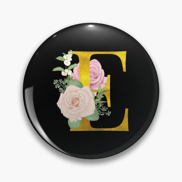 Item preview, Gold Floral Letter E | Wedding Letters designed and sold by SerendipityNow.