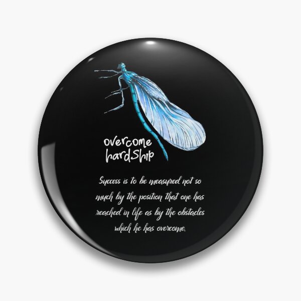 Item preview, Dragonfly Overcome Hardship designed and sold by lovesuperkarma.