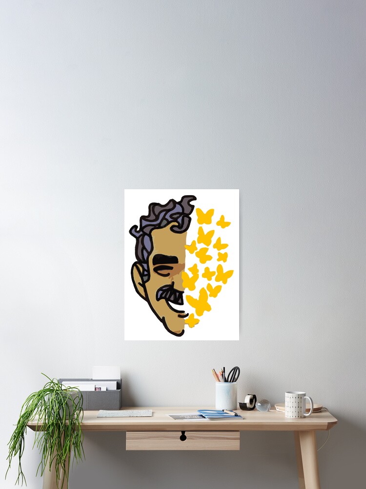 Gabriel Garcia Marquez Mariposas Amarillas 100 Jahre Einsamkeit Gelbe Schmetterlinge Poster Von Linesdrawings Redbubble