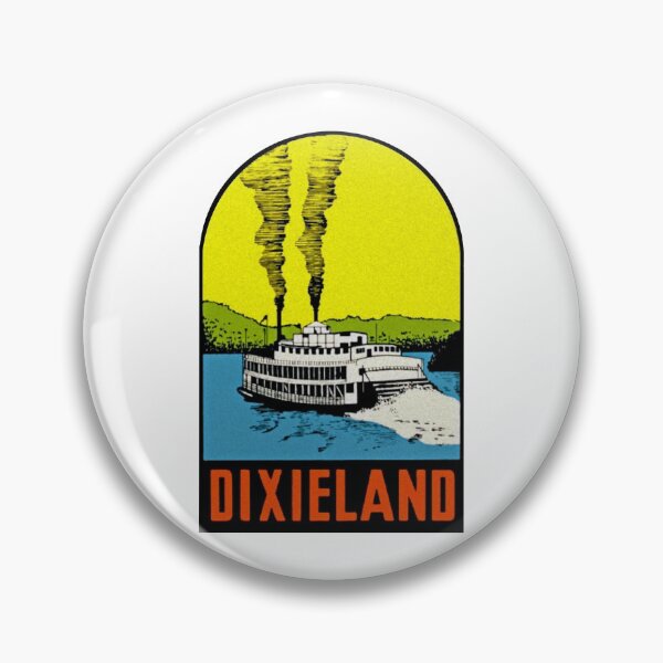 Artikelvorschau, Dixieland Paddel Steamer Vintage Reise Aufkleber entworfen und verkauft von hilda74.