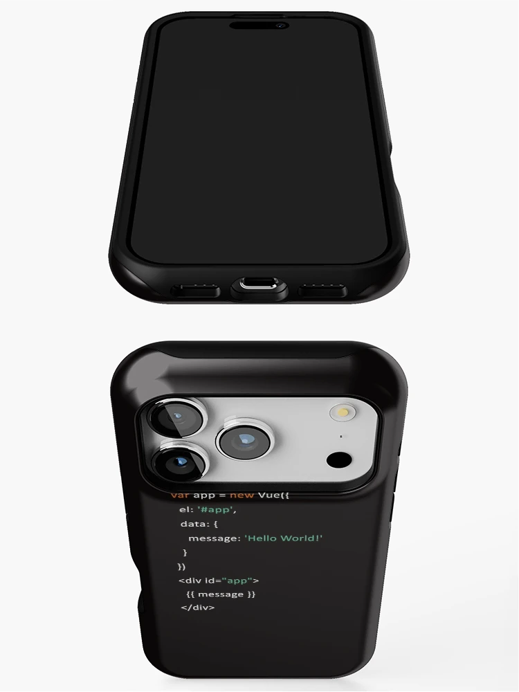 Thumbnail 3 of 4, iPhone Case, Vue JS VueJS JavaScript Framework designed and sold by vladocar.