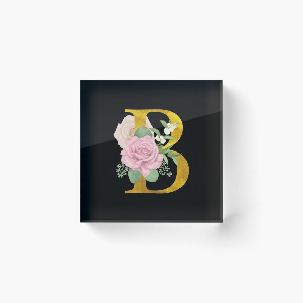 Item preview, Gold Floral Letter B | Wedding Letters designed and sold by SerendipityNow.