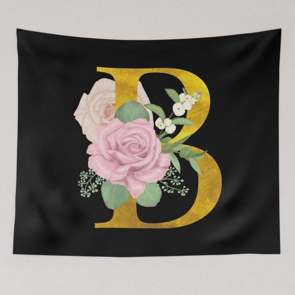 Item preview, Gold Floral Letter B | Wedding Letters designed and sold by SerendipityNow.