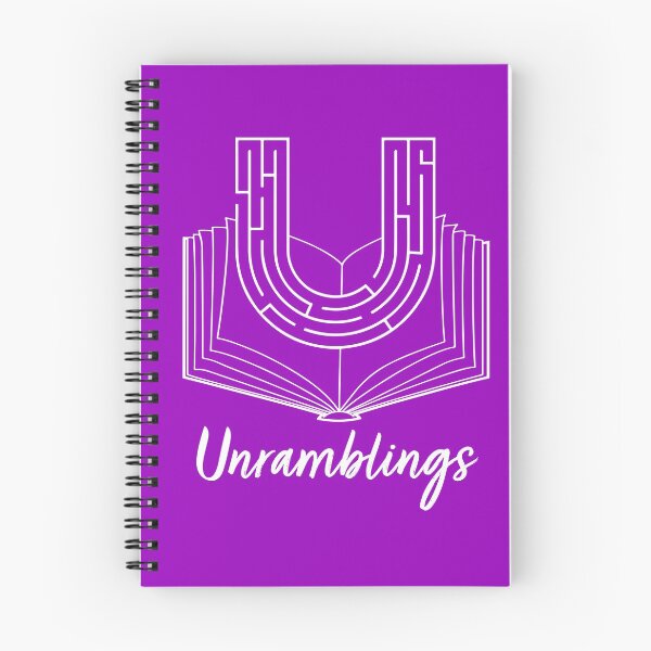 Artikelvorschau, Unramblings Logo - Weiß auf Lila entworfen und verkauft von Unramblings.
