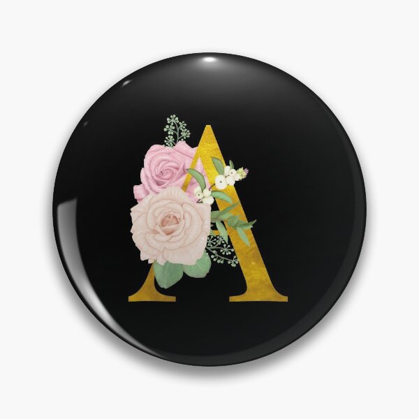 Item preview, Gold Floral Letter A | Wedding Letters designed and sold by SerendipityNow.