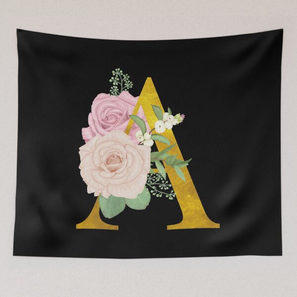 Item preview, Gold Floral Letter A | Wedding Letters designed and sold by SerendipityNow.