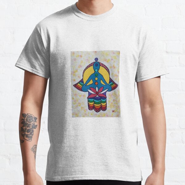 Chakra and Lotus Hamsa Classic T-Shirt
