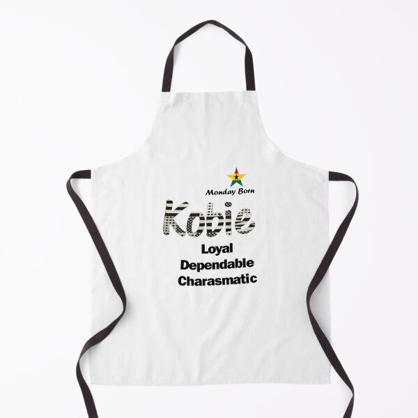 Item preview, Monday Born Ghanaian Male Name 'Kobie' in black and white designed and sold by WhoWeAre.