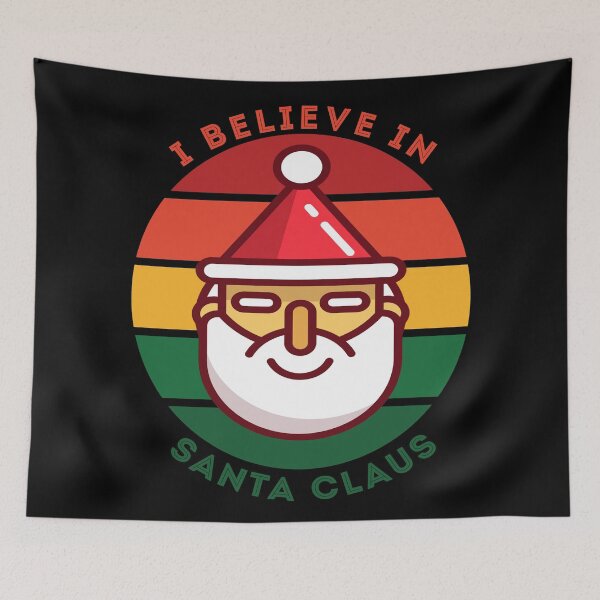 Item preview, I Believe In Santa Retro designed and sold by Coder-T.