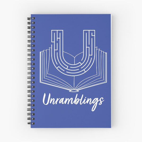 Artikelvorschau, Unramblings Logo - Weiß auf Blau entworfen und verkauft von Unramblings.