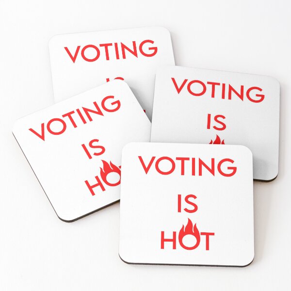 Item preview, VOTING IS HOT designed and sold by MJLdesigns.