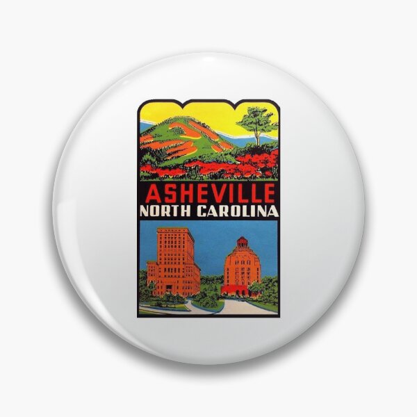 Artikelvorschau, Asheville North Carolina Vintage Reiseaufkleber entworfen und verkauft von hilda74.