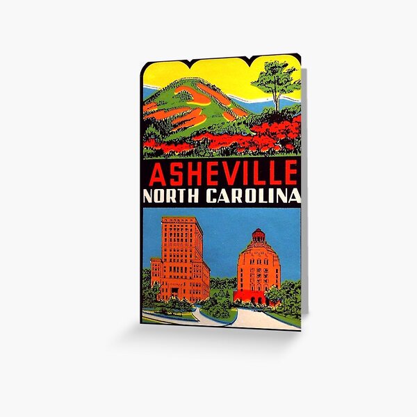 Item preview, Asheville North Carolina Vintage Travel Decal designed and sold by hilda74.