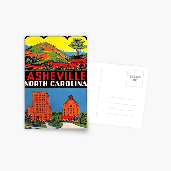 Item preview, Asheville North Carolina Vintage Travel Decal designed and sold by hilda74.