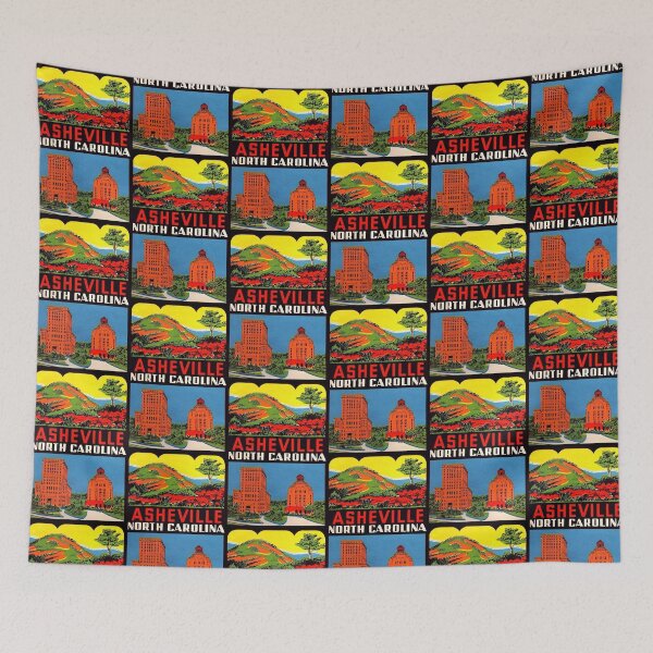 Item preview, Asheville North Carolina Vintage Travel Decal designed and sold by hilda74.