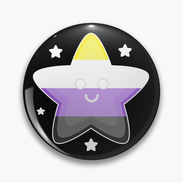 Item preview, Cute Cartoon Enby Flag Star designed and sold by QueerShop.