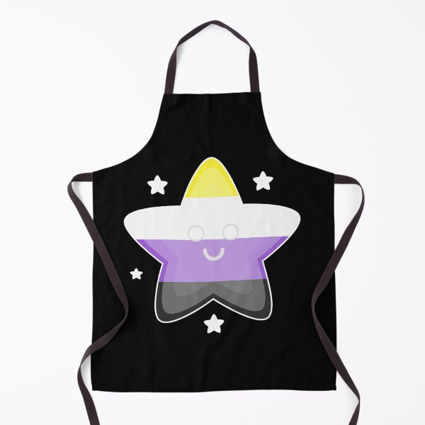 Item preview, Cute Cartoon Enby Flag Star designed and sold by QueerShop.