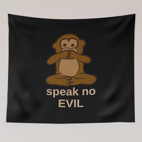 Item preview, Speak no evil dark designed and sold by marufemia.