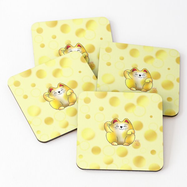Item preview, Lucky cat, gold maneki  designed and sold by CuisineCat.