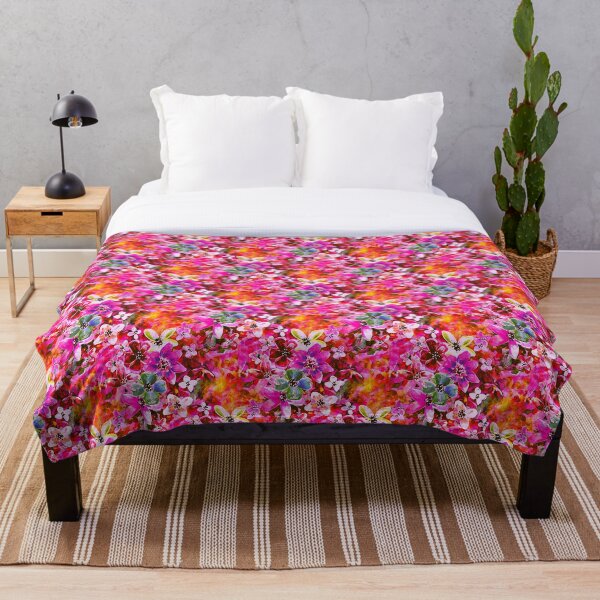 Item preview, Colourful, painted flowers in the garden 3 designed and sold by WzoryOzdobne.