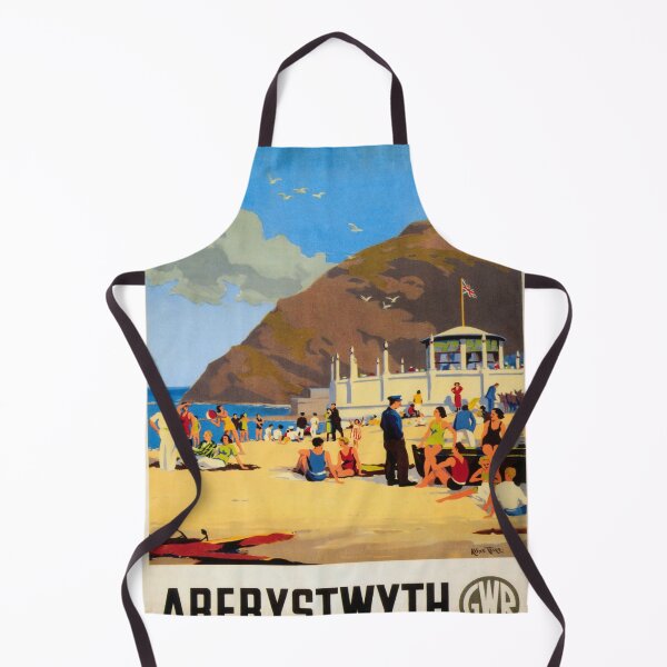 Item preview, Aberystwyth retro poster designed and sold by CorasPosters.