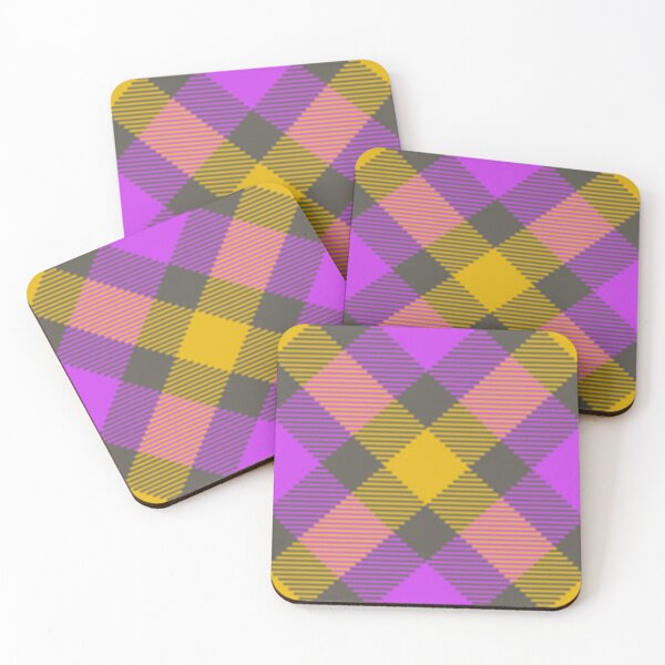 Item preview, Stylish yellow, margenta, gray and yellow tartan designed and sold by DaughterofYah.